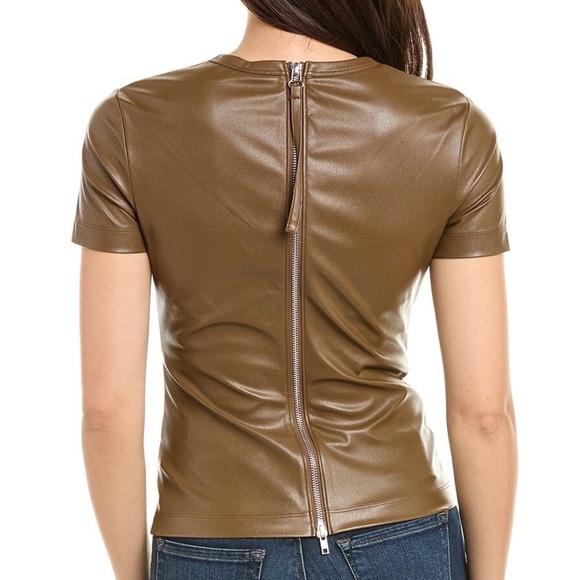 NEW Helmut Lang Faux Leather Top - Picture 2 of 6